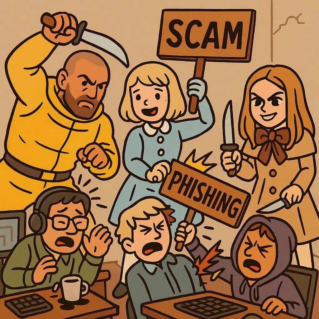 Beekeeper, seuralais-botti ja tappajarobotti nirhaavat scammereita